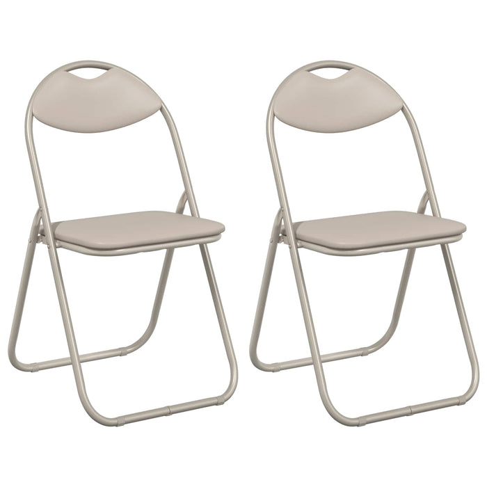 Scaun de luat masa pliabil 2 pcs Nisipiu 48 x 43,5 x 81 cm - WALTI WALTI