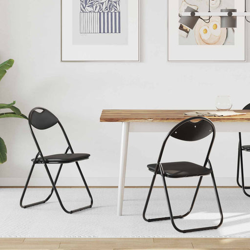 Scaun de luat masa pliabil 2 pcs Negru 48 x 43,5 x 81 cm - WALTI WALTI