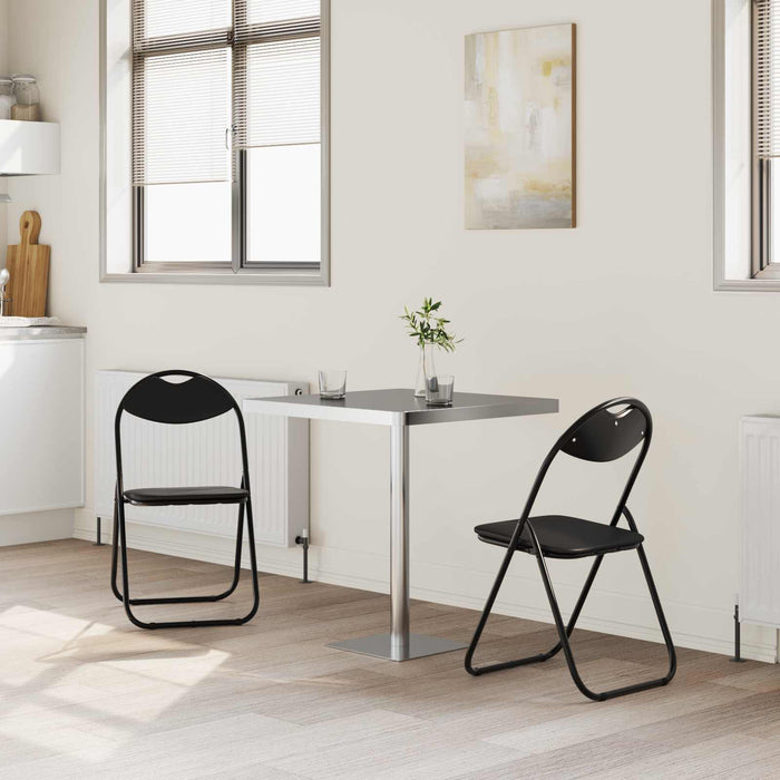 Scaun de luat masa pliabil 2 pcs Negru 48 x 43,5 x 81 cm - WALTI WALTI