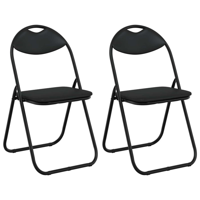 Scaun de luat masa pliabil 2 pcs Negru 48 x 43,5 x 81 cm - WALTI WALTI