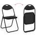 Scaun de luat masa pliabil 2 pcs Negru 48 x 43,5 x 81 cm - WALTI WALTI