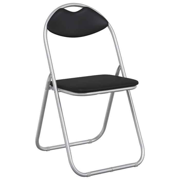 Scaun de luat masa pliabil 8 pcs Negru 48 x 43,5 x 81 cm - WALTI WALTI
