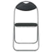 Scaun de luat masa pliabil 8 pcs Negru 48 x 43,5 x 81 cm - WALTI WALTI