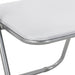 Scaun de luat masa pliabil 8 pcs Alb 48 x 43,5 x 81 cm oțel PVC - WALTI WALTI