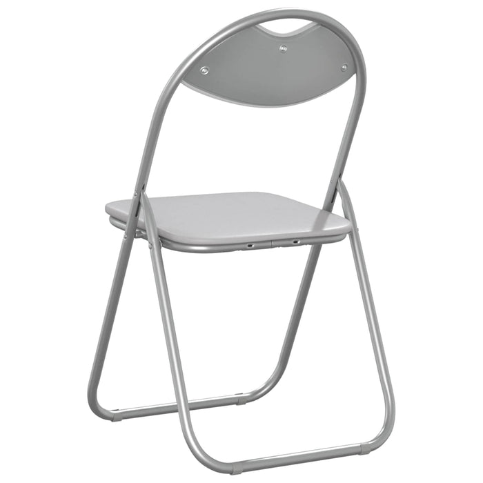 Scaun de luat masa pliabil 8 pcs Alb 48 x 43,5 x 81 cm oțel PVC - WALTI WALTI