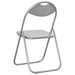 Scaun de luat masa pliabil 8 pcs Alb 48 x 43,5 x 81 cm oțel PVC - WALTI WALTI
