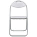 Scaun de luat masa pliabil 8 pcs Alb 48 x 43,5 x 81 cm oțel PVC - WALTI WALTI