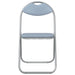 Scaun de luat masa pliabil 8 pcs Gri 48 x 43,5 x 81 cm oțel PVC - WALTI WALTI