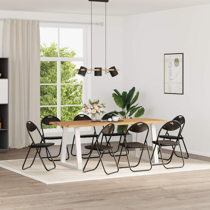Scaun de luat masa pliabil 8 pcs Negru 48 x 43,5 x 81 cm - WALTI WALTI