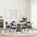 Scaun de luat masa pliabil 8 pcs Negru 48 x 43,5 x 81 cm - WALTI WALTI