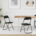 Scaun pliant 2 pcs Negru 48 x 44 x 78 cm Catifea - WALTI WALTI