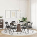 Scaun pliant 8 pcs Negru 48 x 44 x 78 cm Catifea - WALTI WALTI