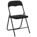 Scaun pliant 8 pcs Negru 48 x 44 x 78 cm Catifea - WALTI WALTI