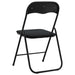 Scaun pliant 8 pcs Negru 48 x 44 x 78 cm Catifea - WALTI WALTI