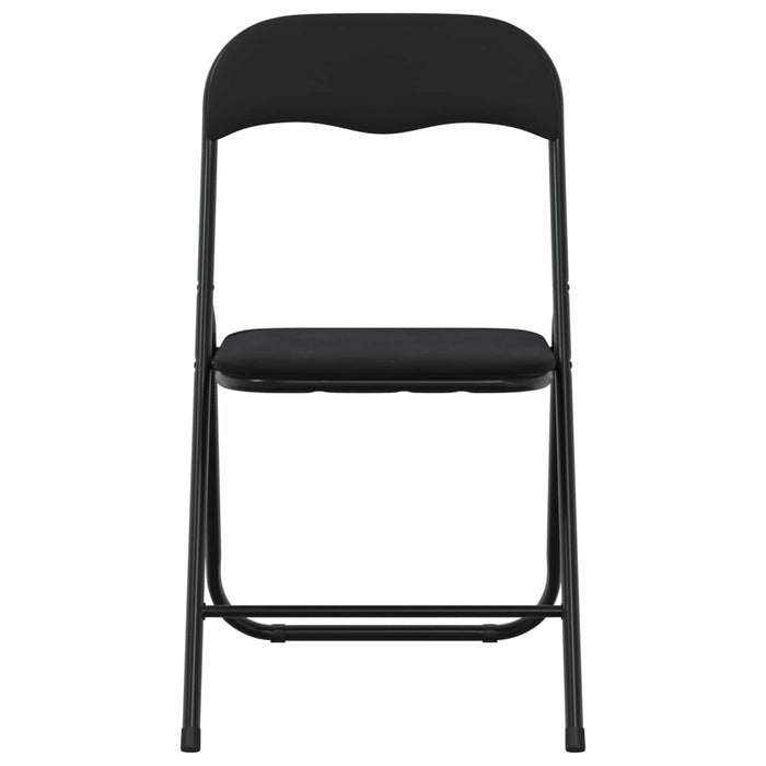 Scaun pliant 8 pcs Negru 48 x 44 x 78 cm Catifea - WALTI WALTI
