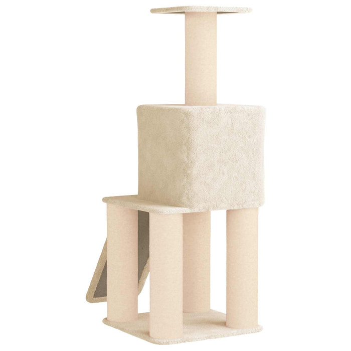Copac pentru pisici cu stâlpi de zgâriere din sisal Crem 146 cm WALTI