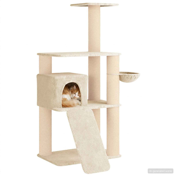 Copac pentru pisici cu stâlpi de zgâriere din sisal Crem 173 cm WALTI
