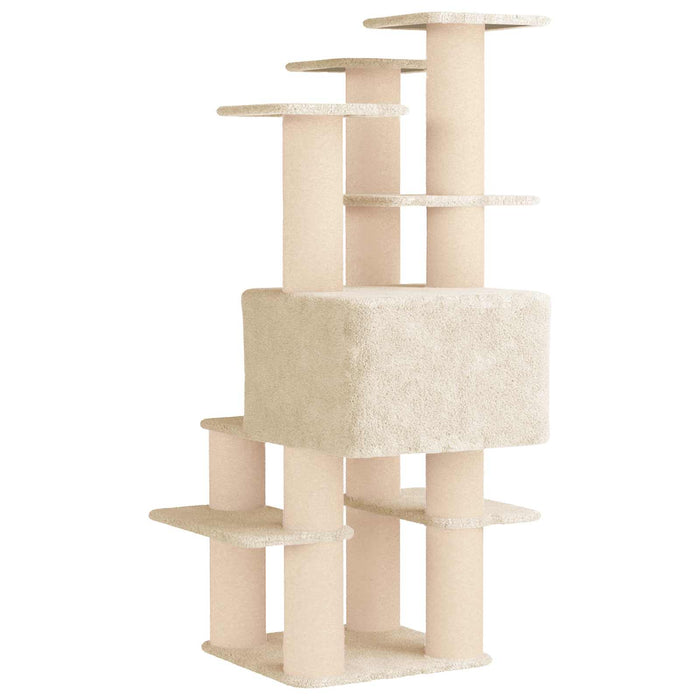 Copac pentru pisici cu stâlpi de zgâriere din sisal Crem 161 cm WALTI