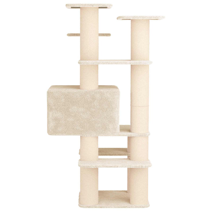 Copac pentru pisici cu stâlpi de zgâriere din sisal Crem 161 cm WALTI