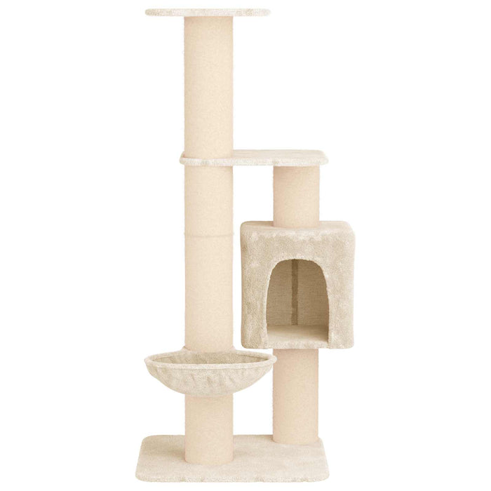 Copac pentru pisici cu stâlpi de zgâriere din sisal Crem 137 cm WALTI