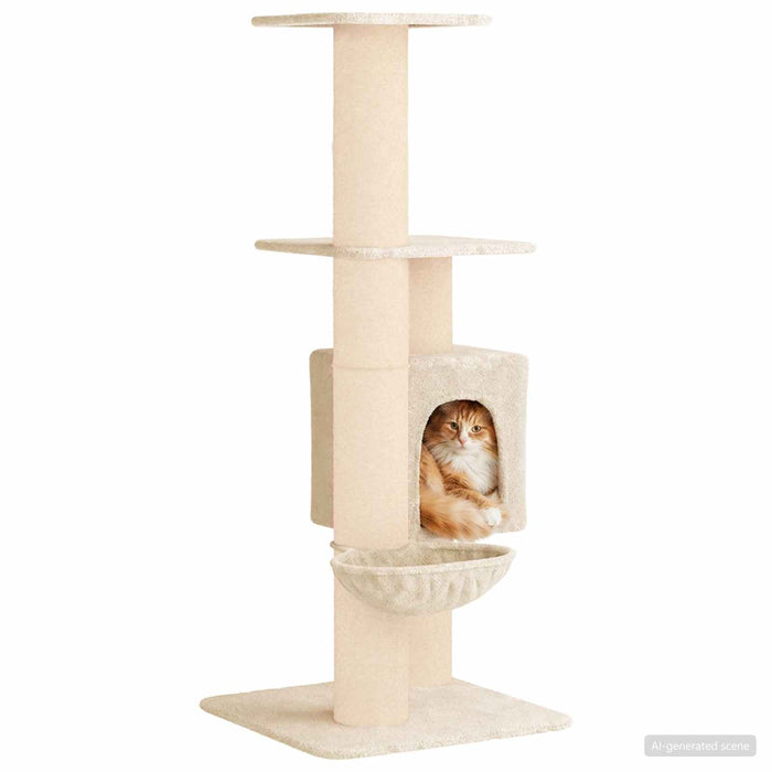 Copac pentru pisici cu stâlpi de zgâriere din sisal Crem 137 cm WALTI
