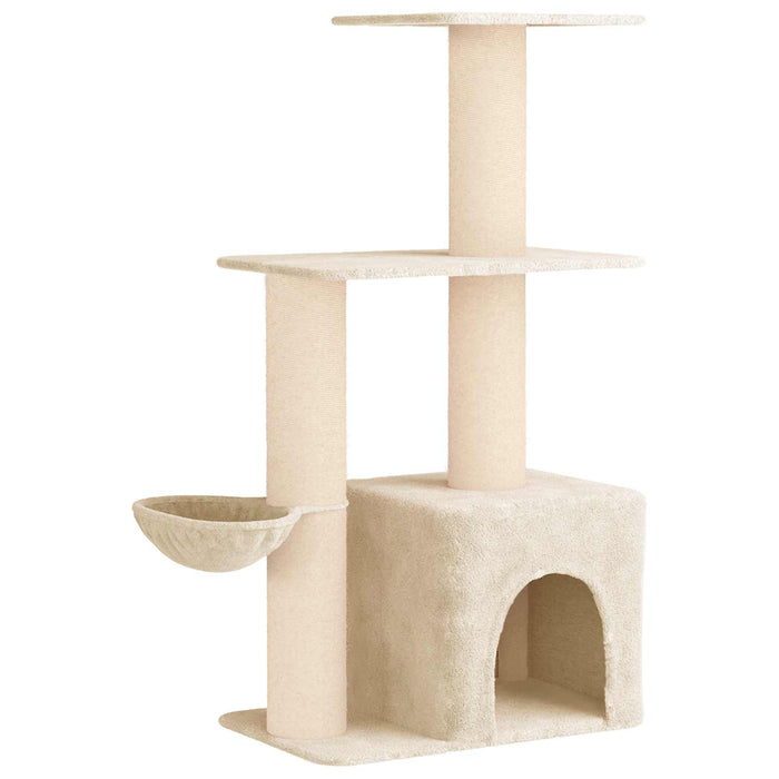 Copac pentru pisici cu stâlpi de zgâriere din sisal Crem 133 cm WALTI