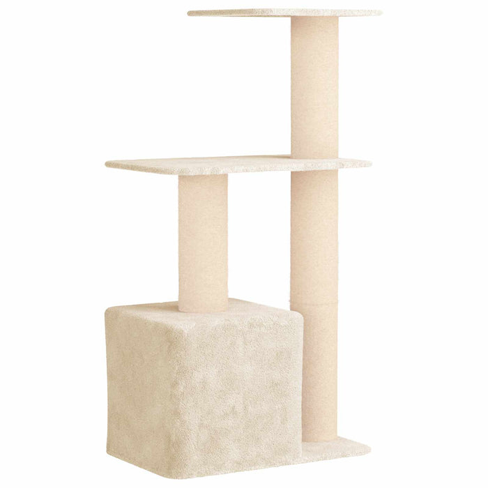 Copac pentru pisici cu stâlpi de zgâriere din sisal Crem 133 cm WALTI