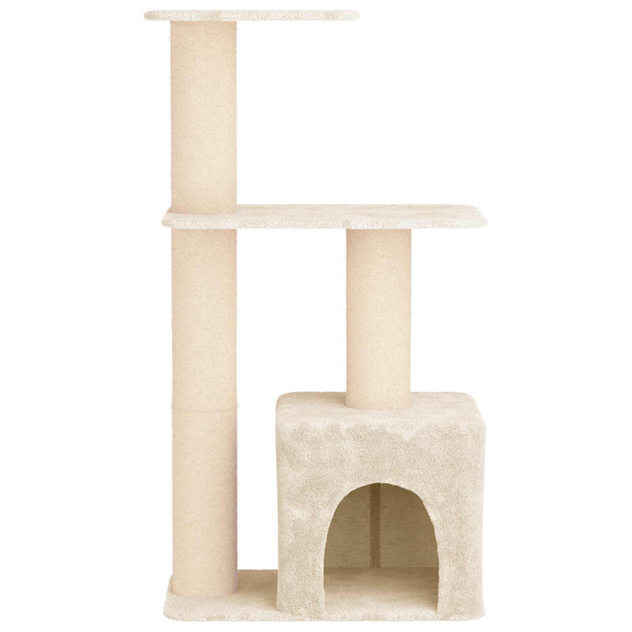 Copac pentru pisici cu stâlpi de zgâriere din sisal Crem 133 cm WALTI