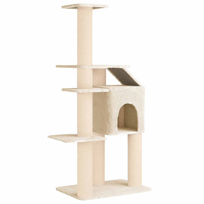 Copac pentru pisici cu stâlpi de zgâriere din sisal Crem 183 cm WALTI
