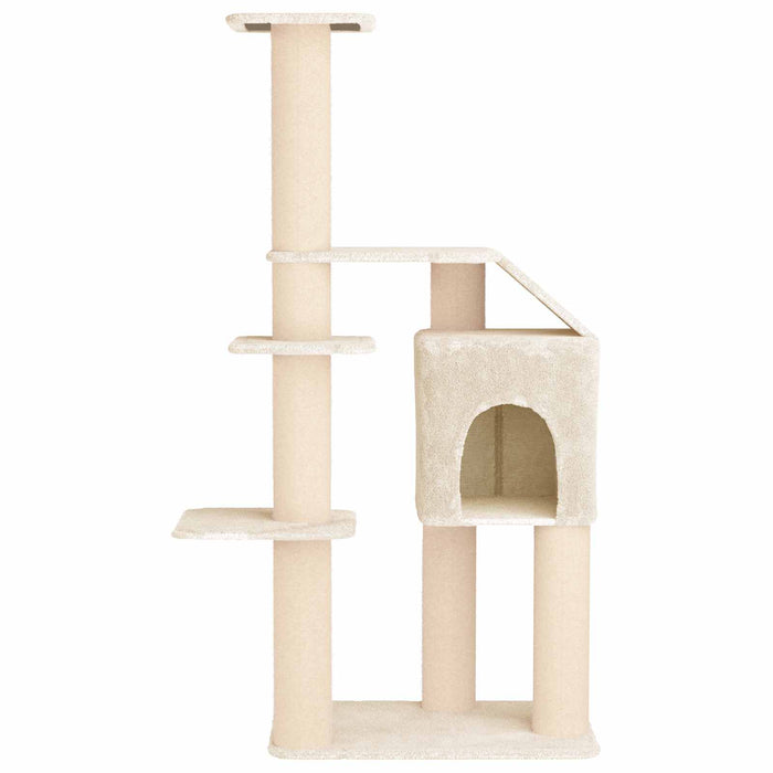 Copac pentru pisici cu stâlpi de zgâriere din sisal Crem 183 cm WALTI