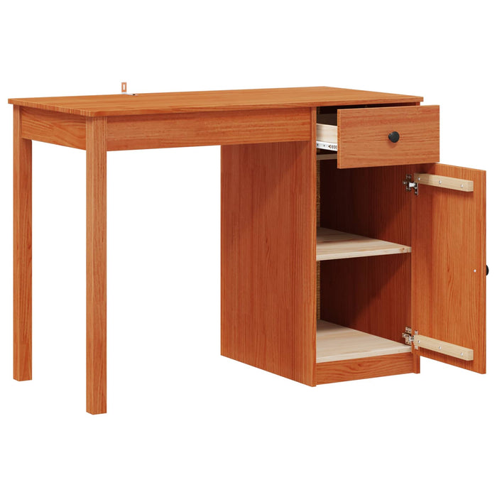 Birou cu sertar Maro Ceară 100 x 50 x 74 cm Lemn masiv de pin - WALTI WALTI