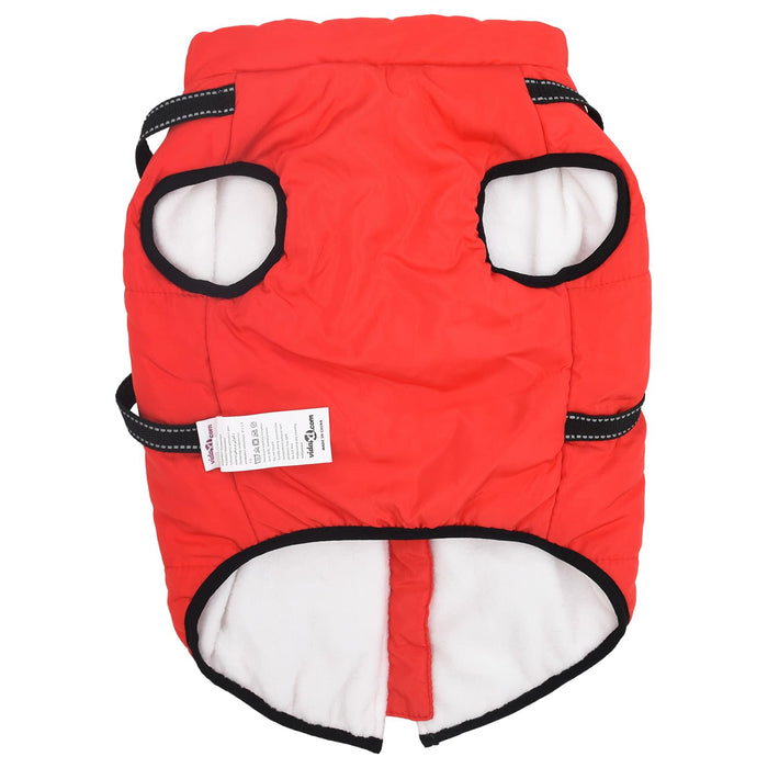 Haina pentru Câini cu ham Roșu 4XL Fleece și poliester - WALTI WALTI