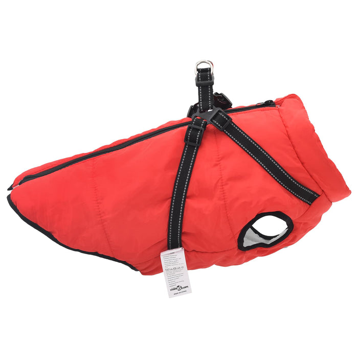 Haina pentru Câini cu ham Roșu 4XL Fleece și poliester - WALTI WALTI