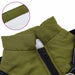 Haina pentru Câini cu ham Verde Army 2XL Fleece și poliester - WALTI WALTI