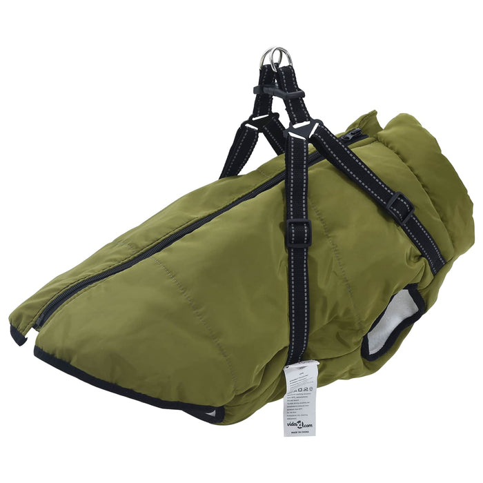 Haina pentru Câini Verde Army L48 Fleece și poliester WALTI