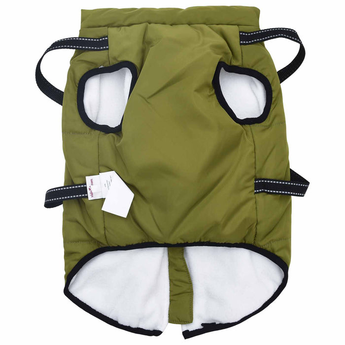 Haina pentru Câini Verde Army L52 Fleece și poliester - WALTI WALTI