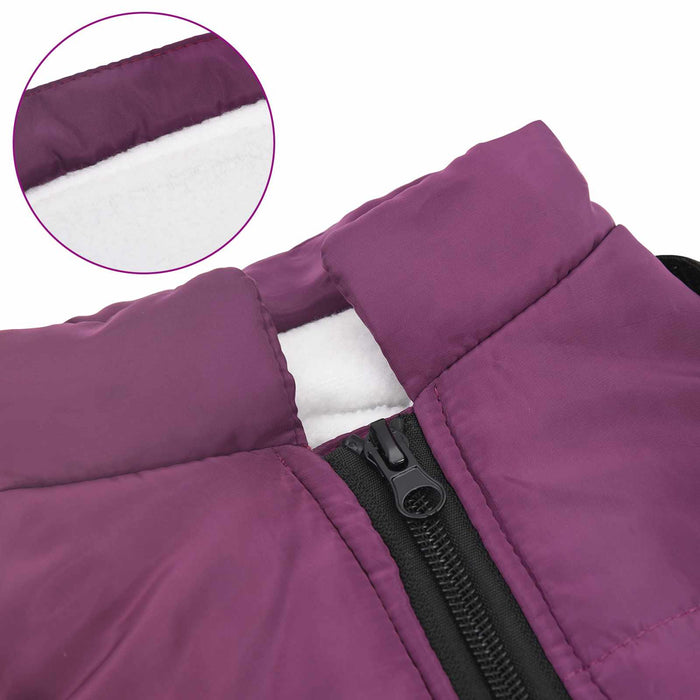 Haina pentru Câini cu ham Violet L Fleece și poliester - WALTI WALTI