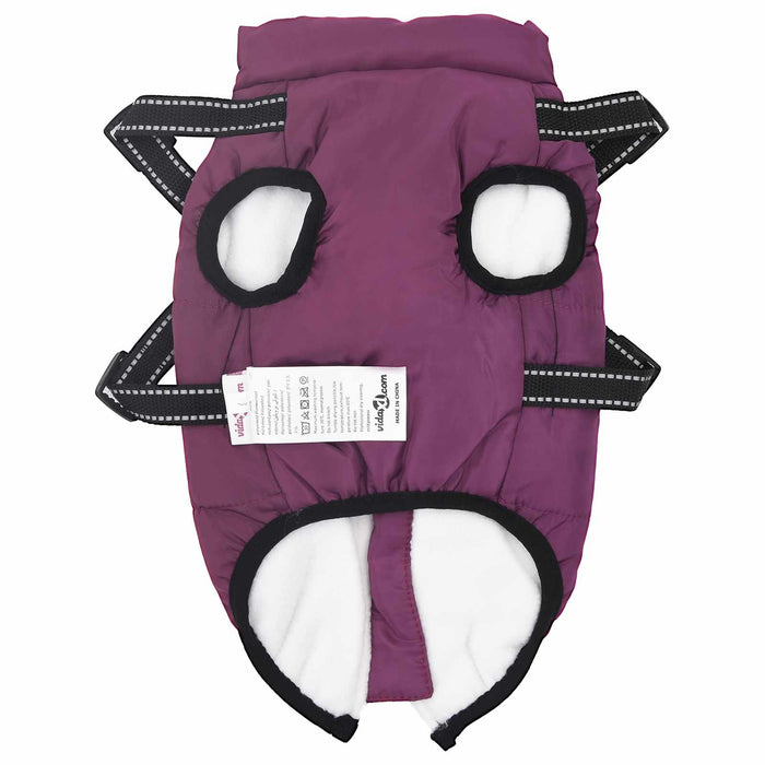 Haina pentru Câini cu ham Violet L Fleece și poliester - WALTI WALTI