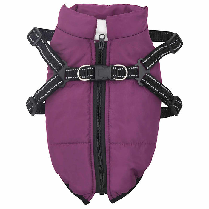 Haina pentru Câini cu ham Violet XL Fleece și poliester - WALTI WALTI