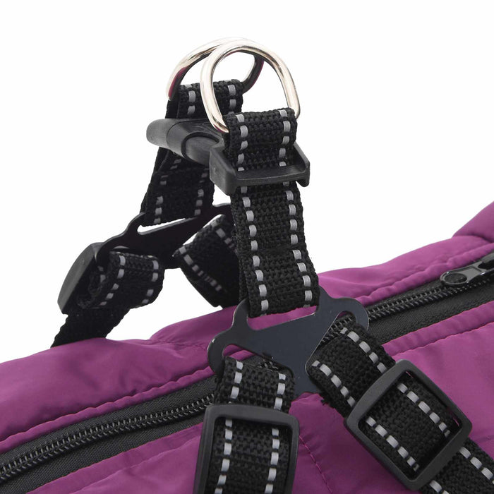 Haina pentru Câini cu ham Violet 5XL Fleece și poliester - WALTI WALTI
