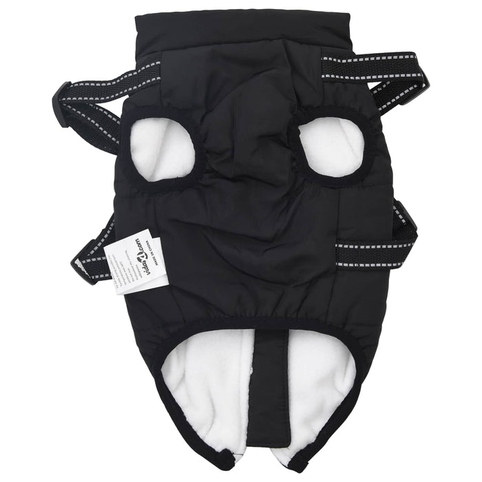 Haina pentru Câini cu ham Negru L Fleece și poliester - WALTI WALTI