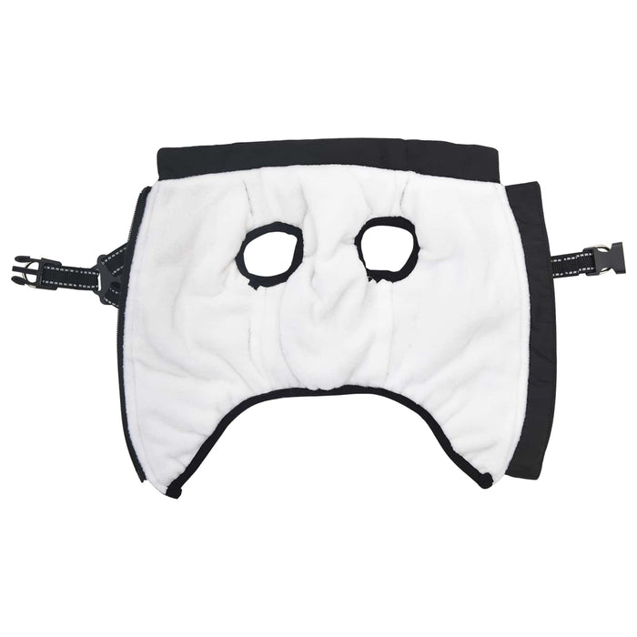 Haina pentru Câini cu ham Negru 2XL Fleece și poliester - WALTI WALTI