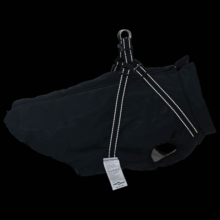 Haina pentru Câini cu ham Negru 3XL Fleece și poliester - WALTI WALTI