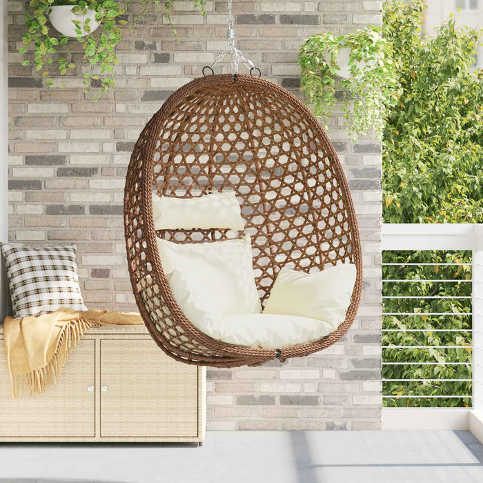 Scaun suspendat tip ou fără suport poliratan 92 x 57,5 x 110 cm - WALTI WALTI