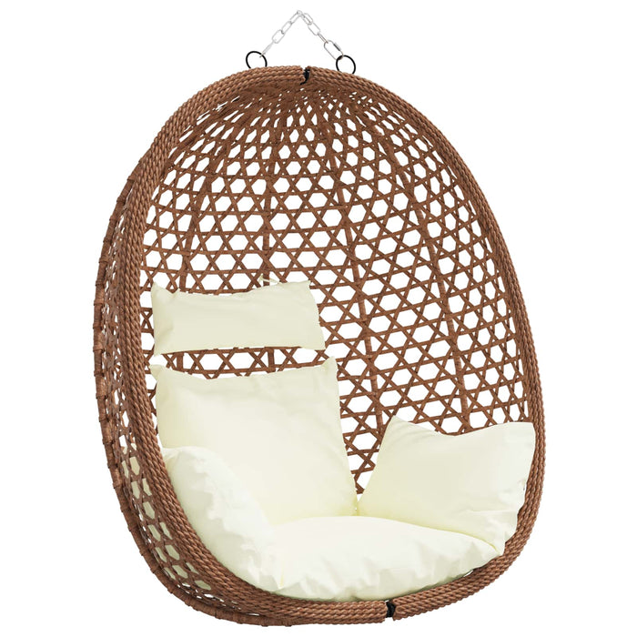Scaun suspendat tip ou fără suport poliratan 92 x 57,5 x 110 cm - WALTI WALTI