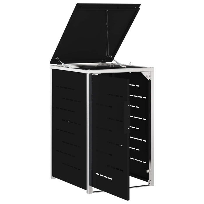 Depozitare pentru Containere cu Roți Negru WALTI