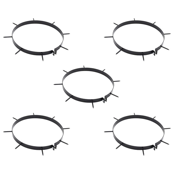Pince pentru aerator cu vârfuri 5 pcs Negru Ø 320 mm Fier - WALTI WALTI