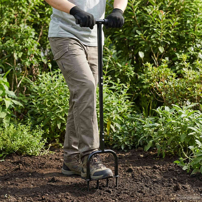 Unealtă aerator pentru gazon Negru 95 x 27 cm Plastic - WALTI WALTI