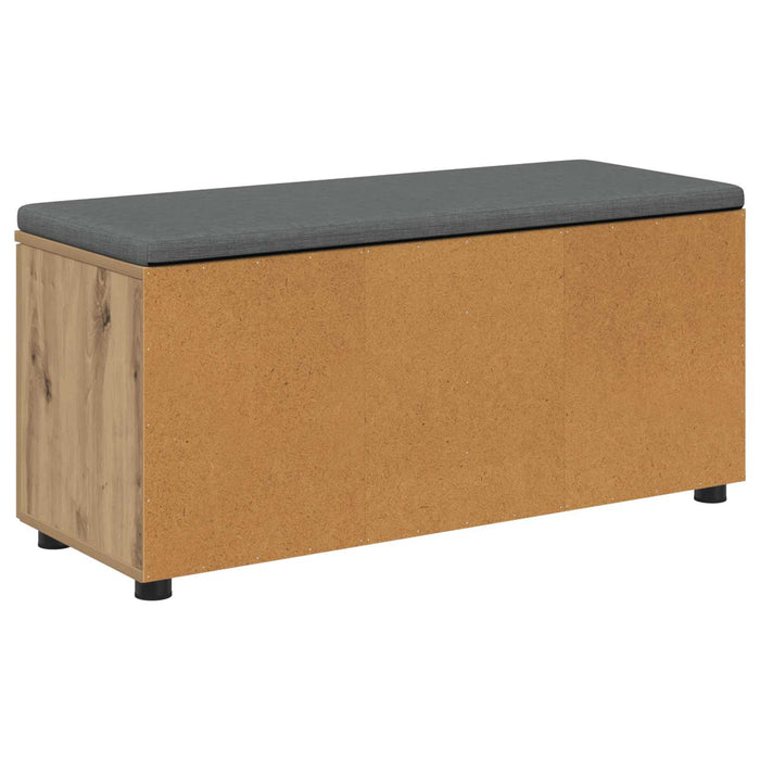 Bancă pentru pantofi cu pernă Stejar Artizanal 100 x 38 x 46 cm WALTI