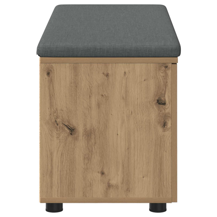 Bancă pentru pantofi cu pernă Stejar Artizanal 100 x 38 x 46 cm WALTI